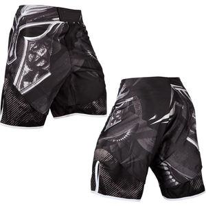 Top Tendance Personnalisé Mesh Camo Imprimé MMA Shorts Tissu Respirant Matériau À Séchage Rapide Stretch Fit pour BJJ MMA Shorts en Vente - Product Image 3