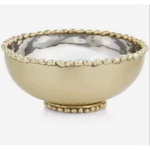 Handmade Brass Floral Shape Dishwasher Safe Modern Luxury Fruit <b>Mixing</b> Serving <b>Bowl</b> - Product Image 5
