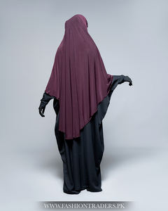 Khimar แบบดั้งเดิมของผู้หญิงมุสลิมแบบดั้งเดิมฮิญาบโพลีเอสเตอร์ระบายอากาศได้ดีซื้อออนไลน์ - Product Image 2