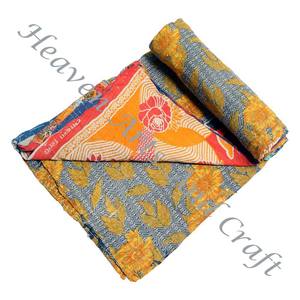 Colcha Kantha Gudari, Colcha Kantha Gudari, Venta al por Mayor, Proveedor de Oro, GD2030, Colcha Kantha Hecha a Mano, Algodón Estampado Indio - Product Image 2