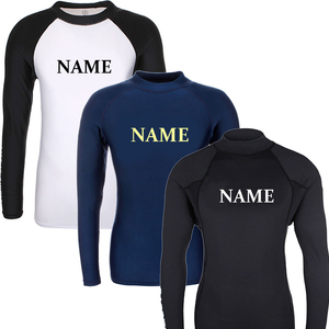 Secado rápido Upf 50 Sublimación Impreso Logo Trajes de baño Swim Rash Guard Bjj Surf Rash Guard Manga larga Quick Dry Rash Guard - Product Image 4