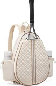 Sac de raquette de tennis personnalisable en cuir véritable, tissu personnalisé, capacité de 30 à 40 L, impression du logo de la marque RX Sports disponible, haute qualité - Product Image 2
