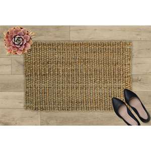 Handmade Natural <b>Jute</b> <b>Rug</b> for Living Room Boho Kilim Style Entryway Carpet - Product Image 3