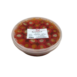 Chiles Rellenos Semiblandos Salados Hechos a Mano con Atún, Paquete Familiar de 1.8 kg, Bocadillo de Mariscos - Product Image 1