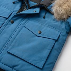 Chaqueta Parka para Hombre con Capucha Desmontable, Chaqueta Acolchada de Piel Sintética, Chaqueta de Invierno con Cuello Alto, Térmica, Gruesa - Product Image 5