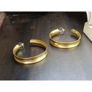 Pendientes de Aro y Colgantes de Latón Hechos a Mano, Chapados en Oro, Estilo Étnico Clásico con Perlas y Diamantes para Bodas y Fiestas - Product Image 2