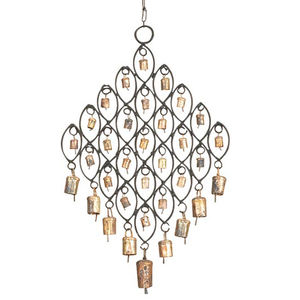 หัวใจและกระดิ่งโลหะแขวน Garden Wind Chime - Product Image 4