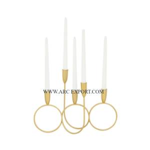 ชุดเชิงเทียน3ชิ้นทำจากวัสดุโลหะหินอ่อนแข็งมีขนาดแตกต่างกันเชิงเทียนทรงกลมเชิงเทียนตกแต่งโต๊ะงานแต่งงาน - Product Image 6