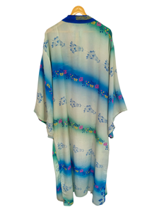 ชุดเดรสแขนยาวสำหรับใส่กลางคืนใส่ในฤดูร้อนชุดคลุมยาวทำด้วยมือจากผ้าไหมอินเดียวินเทจทำด้วยมือ - Product Image 5