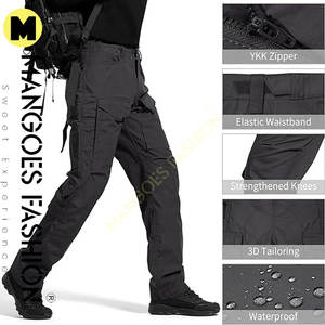 Venta al por mayor de pantalones cargo para hombre color negro personalizado resistente a los arañazos, resistente al desgaste y duradero para los hombres pantalones tácticos - Product Image 5