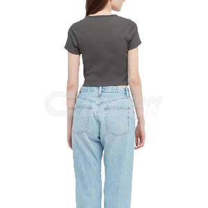 Top corto para mujer de alta calidad, el mejor material personalizado, edición artesanal, crea tu propio diseño, Top corto para mujer - Product Image 3