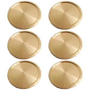 ที่รองแก้วทองแดงกลมสำหรับโรงแรมห้องพักร้านอาหารสำนักงานที่รองแก้วคอลเลกชันใหม่ขายร้อนสำหรับผู้ซื้อในอินเดีย - Product Image 1