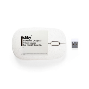 Estiky Forniture per Ufficio Sostenibili, Mouse in Fibra di Grano, Gadget Ecologici - Product Image 2