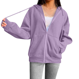 Última llegada muy exigente más vendido por encargo de las mujeres con capucha Casual Cordón de manga larga de color personalizado mujeres sudaderas con capucha - Product Image 3