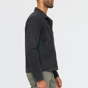 Chaqueta de Lona para Hombre, Elegante, con Logotipo Frontal, Ecológica y Transpirable, Diseñada para Trabajo Casual al Aire Libre y Uso Diario - Product Image 2