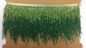 ลูกปัดแก้วสีเขียวมรกตแบบเชฟรอนประกายระยิบระยับ สำหรับตกแต่งโคมไฟ ชุดแต่งกาย และงานประดิษฐ์ต่างๆ หลากสี - Product Image 2