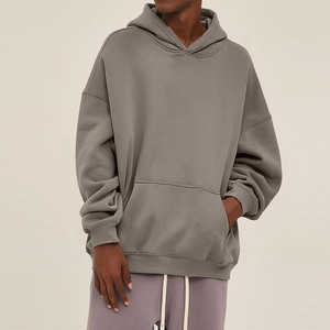 เสื้อมีฮู้ดไหล่ปล่อย GSM เสื้อมี100% ผ้าฝ้ายโอเวอร์ไซส์500น้ำหนักไม่เกิน600 GSM - Product Image 6