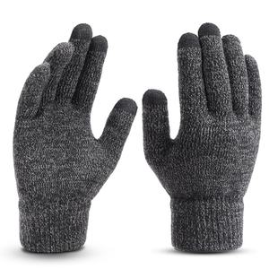 Gants d'hiver _ Gants en laine mérinos tricotés pour femmes - Product Image 5