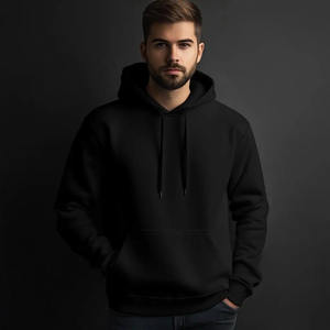 Sweat à capuche personnalisé pour hommes 100% coton éponge française poids lourd surdimensionné épaules tombantes Streetwear pull à capuche vierge pour hommes - Product Image 5