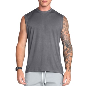 Chaleco Deportivo Transpirable para Hombre, Top Deportivo Moderno, Camiseta sin Mangas para Gimnasio, Ropa de Entrenamiento, Top Largo Antiencogimiento para Yoga - Product Image 2