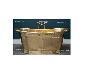 Baignoire de conception avantageuse, couleur or, taille et forme personnalisées, pour usage domestique et hôtelier - Product Image 1