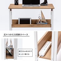 Muebles para el Hogar, Escritorio Plegable para Portátil, Escritorio Plegable para Computadora de Alta Calidad con Estante, Escritorio de Estudio Plegable y Portátil para la Sala de Estar