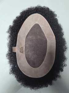 Perruque Toupet en Cheveux du Bangladesh Mono Curly Yaki Style pour Prothèses Indiennes et Afro - Product Image 3