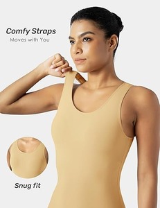 2025 Spring Workout Seamless Yoga Gym Bodycon Rompers Sexy <b>Racerback</b> Tummy Control Padded <b>Bra</b> Comfortable Running Sweat Suit - Product Image 2