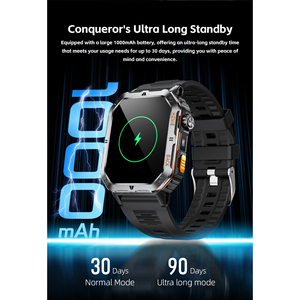 Reloj Inteligente MT62 con Pantalla IPS de 50 mm, Monitor de Frecuencia Cardíaca y Oxígeno en Sangre, Rastreador de Actividad Física Unisex para Exteriores, Carga Magnética - Product Image 4