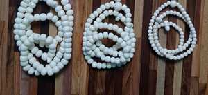 Collares de cuentas de hueso tallados a mano hechos a medida con colgantes de hueso de tema de elefante ideales para diseñadores de joyas para reventa - Product Image 4
