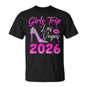 Camiseta para Viaje de Fin de Semana de Chicas a Las Vegas 2026 - Producto Promocional para una Escapada Femenina a Las Vegas - Product Image 1