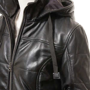 Chaqueta de Cuero para Mujer, Diseño Personalizado 2026, Alta Calidad, Otoño, con Capucha, Largo Regular, Cierre Frontal, Impermeable, Ecológica - Product Image 5