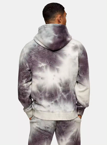 Tie Dye Sudadera con capucha transpirable para hombre Algodón/Poliéster Manga larga Impreso Sudaderas con capucha de gran tamaño Venta al por mayor Negro - Product Image 5