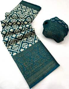 Festival Wear Dernière arrivée Matka Silk Copper Zari & Jacquard Border Work Saree Blouse Fabricant de Surat India - Product Image 2