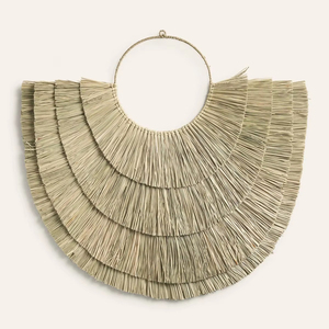 Décoration murale jonc de mer en forme de croissant, tenture murale, décoration d'intérieur, accessoires de décoration d'intérieur très esthétiques, vente en gros. - Product Image 1