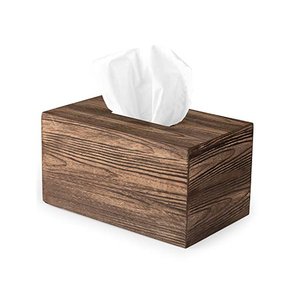 Caja de pañuelos de madera escritorio dibujar Fondo caja de madera creativa multifuncional hogar Oficina restaurante caja de pañuelos - Product Image 1