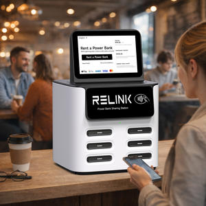 Торговый автомат с встроенным POS-считывателем, функцией Power Bank и 6 слотами для аренды, с POS-системой Plug and Play и мобильной зарядной станцией - Product Image 1