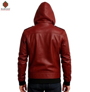 Chaqueta con Capucha de Cuero Amarillo para Hombre, Chaqueta de Motociclista de Cuero Negra y Amarilla, Chaqueta de Cuero Amarillo Estilo Vintage - Product Image 4