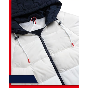 Chaqueta de invierno informal para hombre, abrigo de tela acolchada, prendas de vestir acolchadas con capucha, a prueba de viento y a prueba de viento - Product Image 4