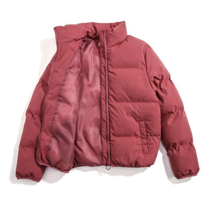 Veste matelassée en toile pour homme de bonne qualité, col montant, logo OEM, hiver - Product Image 1