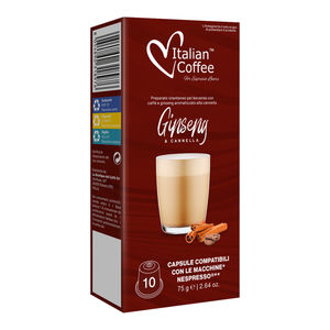 10 cápsulas de café italiano y ginseng con canela compatibles con Nespresso* - Product Image 1