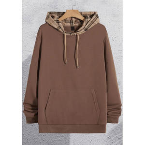 Sudadera con capucha térmica de algodón directa de fábrica para hombre, ropa de calle, suéter pesado de alta calidad, venta al por mayor - Product Image 1