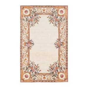 Elegant Abhusan Hand-Knotted 100% Wool Modern Cushioned Rectangle <b>Rug</b> Area Set Refined Spaces for Dining Room Hall/<b>Entrance</b> - Product Image 1