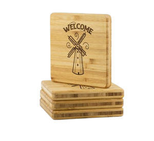 High Purchasing <b>Table</b> <b>Mats</b> & Pads Walnut Wooden Coasters Wood Burned Coaster Natural Wooden Coasters Kitchen - Product Image 1