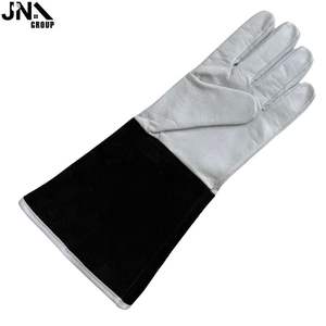 Gants de soudage Tig à manches longues personnalisés Gants de sécurité en cuir de chèvre pour le travail Soudeur en gros - Product Image 5