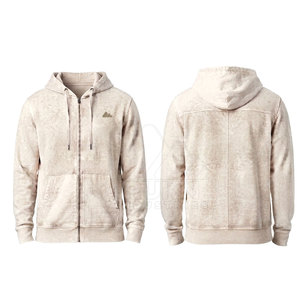Nouvelle Collection Hiver – Sweat à Capuche Zippé pour Homme Effet Délavé, Coupe Droite, 100% Coton, Manches Longues, Tendance - Product Image 6