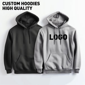 Custom <b>Men's</b> 100% Cotton French Terry <b>Hoodie</b> Heavy Weight Oversized Drop Shoulder Streetwear Pullover Blank <b>Hoodie</b> for <b>Men</b> - Product Image 1