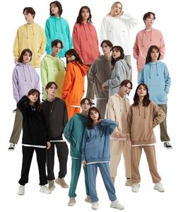 High Quality Custom Unisex Streetwear Tracksuit Set <b>Hoodie</b> and Sweatpants - Product Image 3