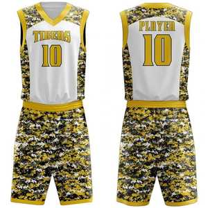 Baloncesto Jersey gradiente 100% poliéster al por mayor personalizado su propio diseño de impresión uniformes de baloncesto - Product Image 2