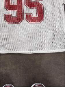 Maillot de football décontracté pour hommes Haut en maille à manches courtes et col ras du cou avec impression numérique pour chemises de l'équipe de football américain - Product Image 4